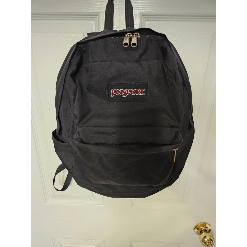 JanSport SuperBreak Plus Backpack Black - 26L School Bag 15" Laptop Sleeve